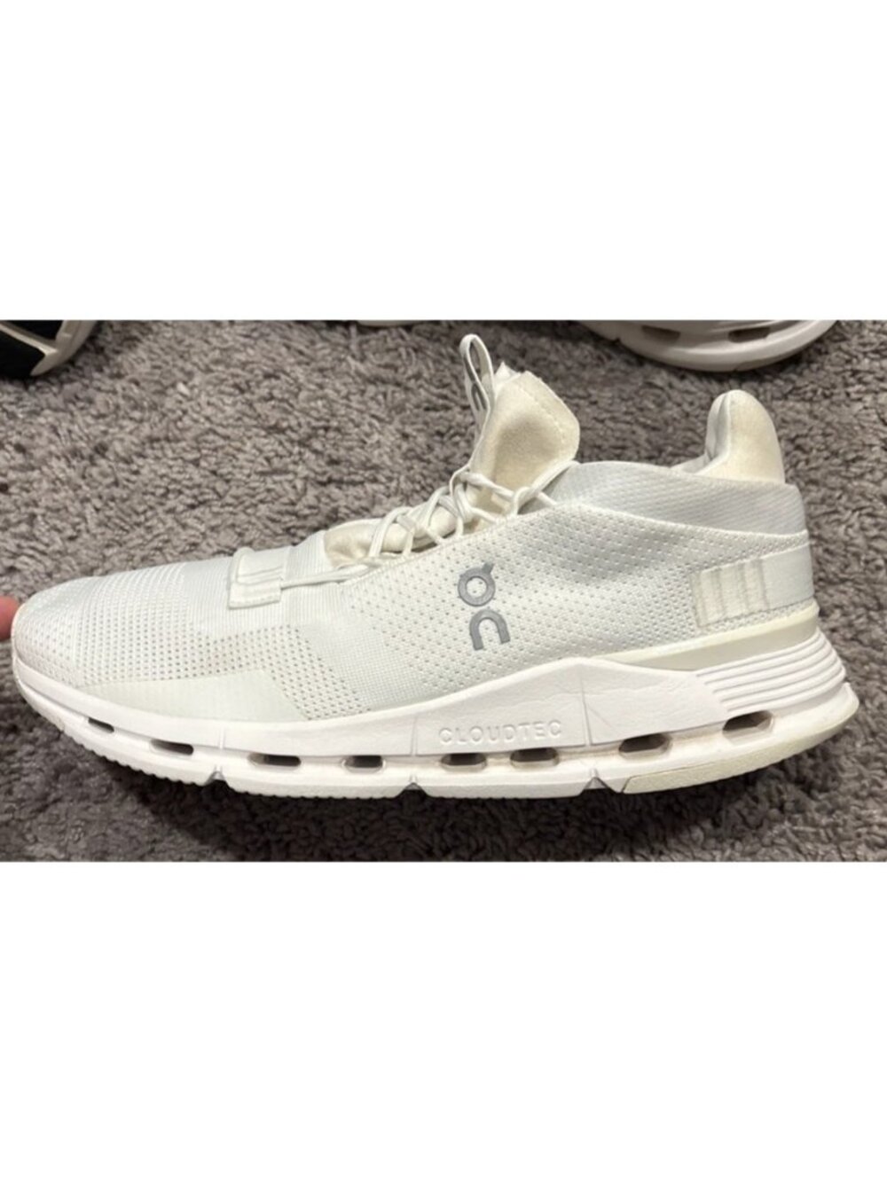 Nice! On Running Cloudnova Women Size 11 Undyed White 26.98225 Athletic Shoes